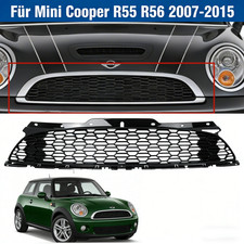 Schwarz Kühlergrill Sportgrill Vorne Gitter Grill Für Mini Cooper R55 R56 07-15