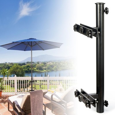 304 Stainless Steel Umbrella Holder for Deck Railing, Heavy-Duty Patio Umbrel...