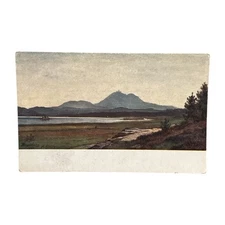 Antique Postcard Alois Kirnig Hirschberger Teich mit Bößig Bohemia German Bund