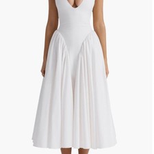 House-of-cb Women's White and Cream Dress