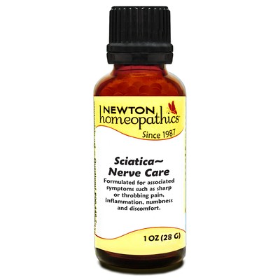 Newton Homeopathics, Sciatica - Nerve Care, Pellet, 1 Ounce