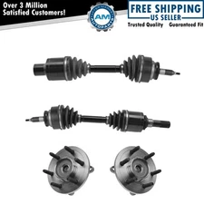 Front CV Axle Shaft Assembly Wheel Hub Bearing Kit Set 4pc for Expedition Nav