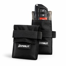 SUPERLIT Faraday Pouch for Key Fob, (2-pcs) Antitheft Car Keys Keyless Entry RFI