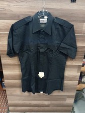 Flying Cross Black Short Sleeve Work Shirt Large