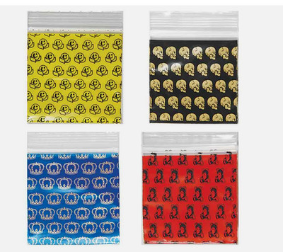 MIXED PATTERN DIME BAGS 1000pcs 2'' x 2'' RANDOM MIX  (10 PACKS x 100)