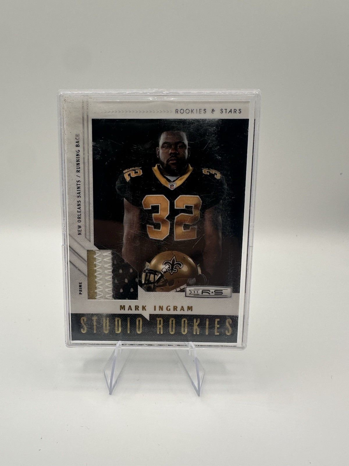 Mark Ingram Panini Rookies & Stars Studio Rookies #15 Material Prime