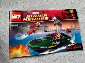 LEGO MARVEL SUPER HEROES 76006 - Iron Man Extremis Seaport Battle -100% Complete