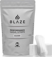 Performance Nose Strips for Breathing 60 Count - Oil  Sweat Proof Adhesive -