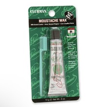 Clubman Moustache Wax Hang Pack - Black, 0.5 oz