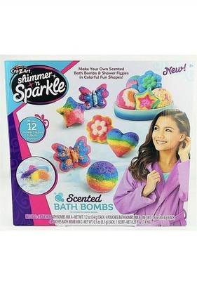 Cra-Z-Art Shimmer N Sparkle Scented Bath Bombs Kit -Craft Activity - New
