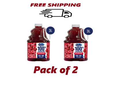 Ocean Spray  100% juice cranberry  juice Blend, 101.4 fl oz Bottle 2 Pack FREE