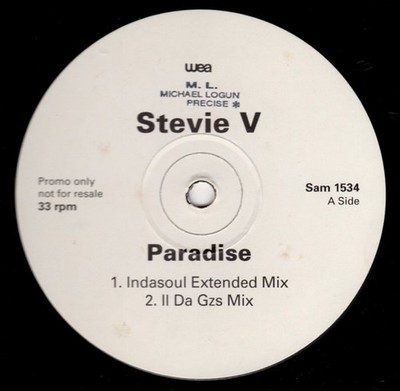 Adventures Of Stevie V. - Paradise (12'', Promo)