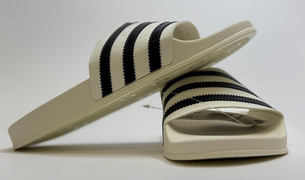 ADIDAS X FEAR OF GOD ATHLETICS ADILETTE SLIDES SIZE 12 MENS