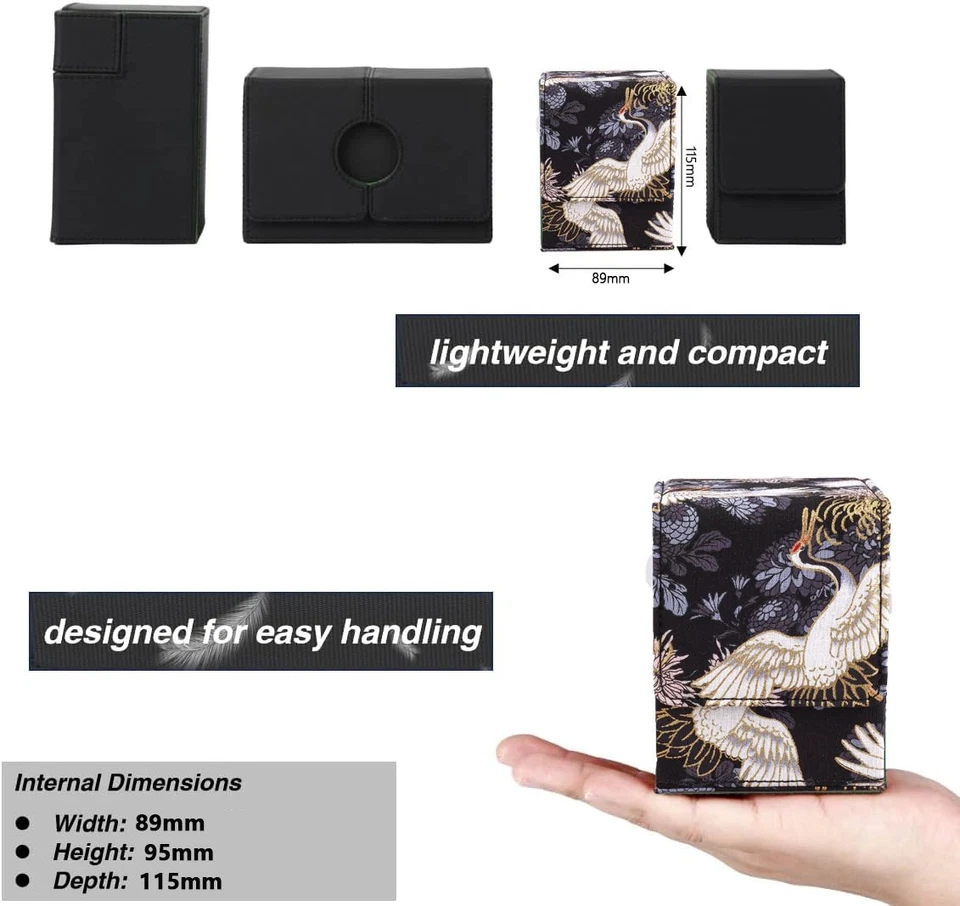 100+ Trading Card Deck Box Holder Commander Card Carrying Organiser Case MTG TCG - Image 2 of 4