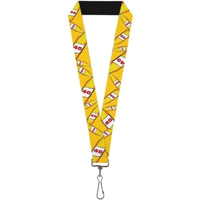Buckle-Down Lanyard-1.0''-40 Oz. Beer Bottles Yellow 22'' x 1'' Multico (US IMPORT)