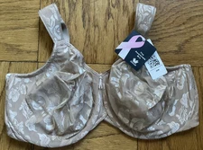 40H - Seamless Underwire Bra by Wacoal; AWARENESS, Toast, New