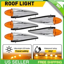 5x Amber Torpedo Cab Roof Led Marker Lights For Dodge Ram 1500 2500 3500 4500