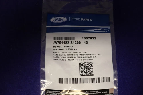 NEW W701183-S1300 - DOWEL - BUSH - Ford JTF1024