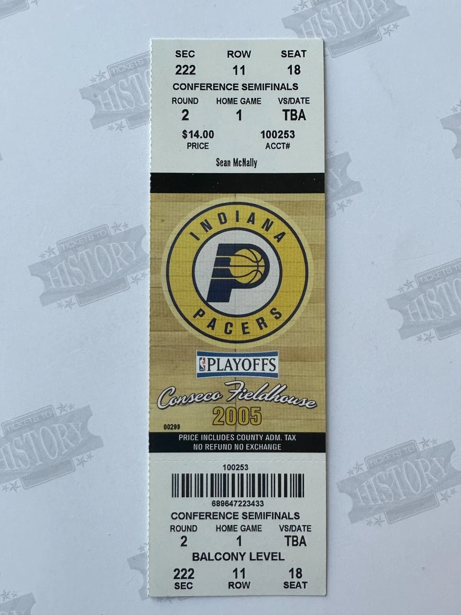 Basketball Indiana Pacers Vintage Sports Ticket Stubs for sale | eBay