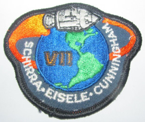 NASA PATCH  Vintage APOLLO VII - Schirra Eisele Cunningham - 3"