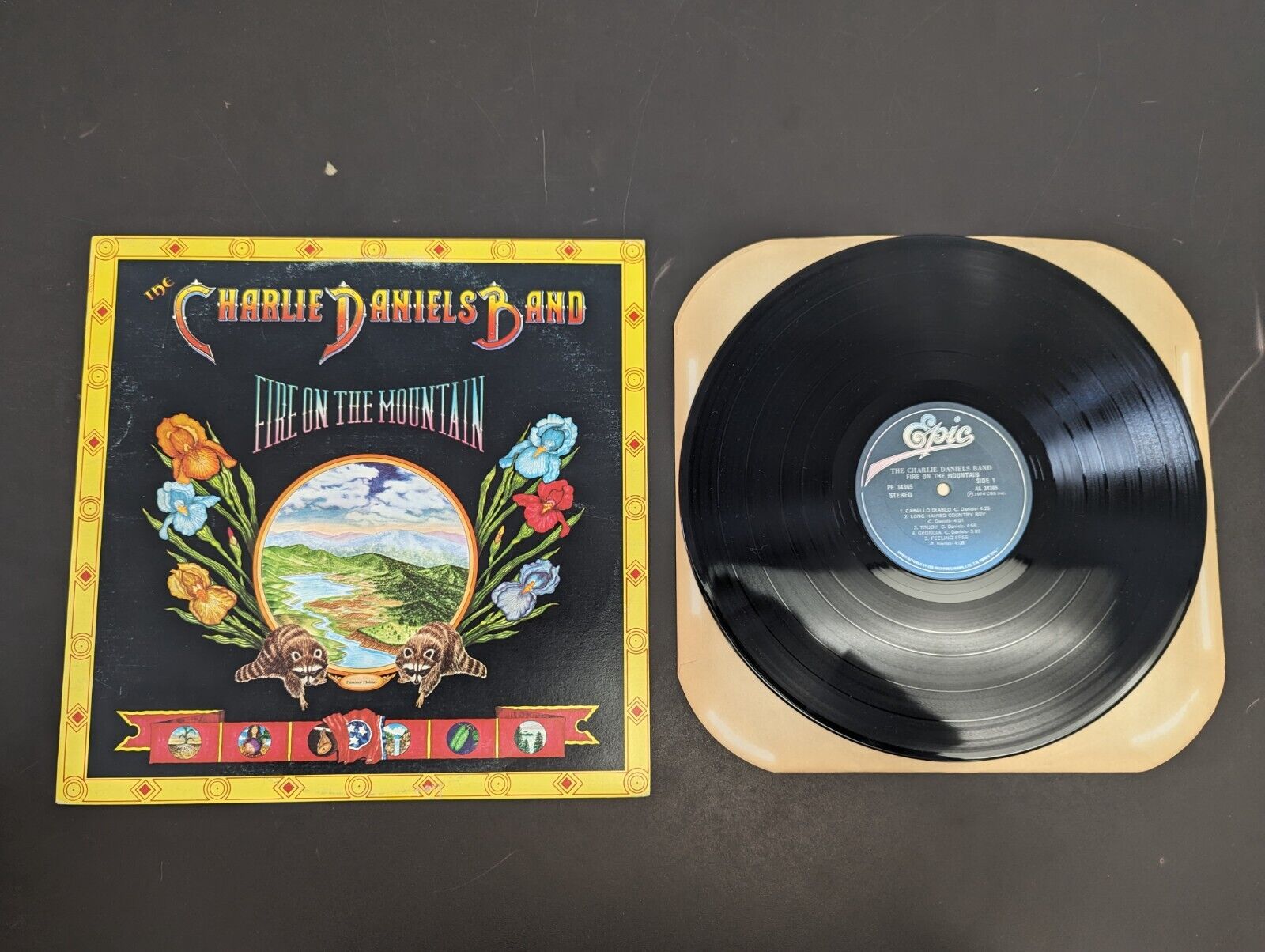 The Charlie Daniels Band Fire on the Mountain Record LP PE 34365 Canada
