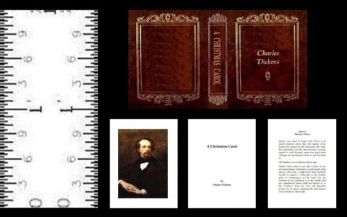 MINIATURBUCH EIN WEIHNACHTSLIED CHARLES DICKENS PUPPENHAUS MASSSTAB 1:12 - Bild 3 von 3