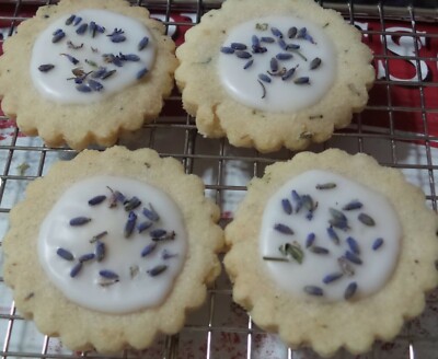 24(2 dozens) Lavender  Shortbread Cookies*Snack/Brunch/wedding/Any occasion