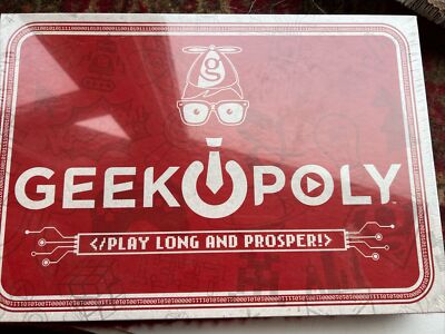 Geek-opoly Monopoly for Geeks Board Game New Sealed FREE SHIPPING
