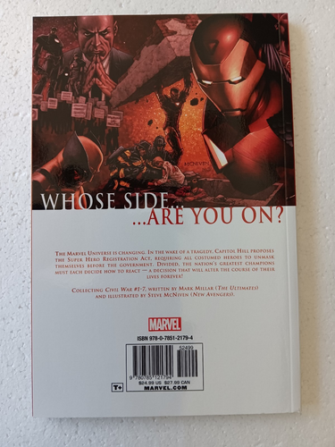 CIVIL WAR: A Marvel Comics Event (Marvel Comics 2007) TPB. Unopened/Unread NM+ - Picture 4 of 4