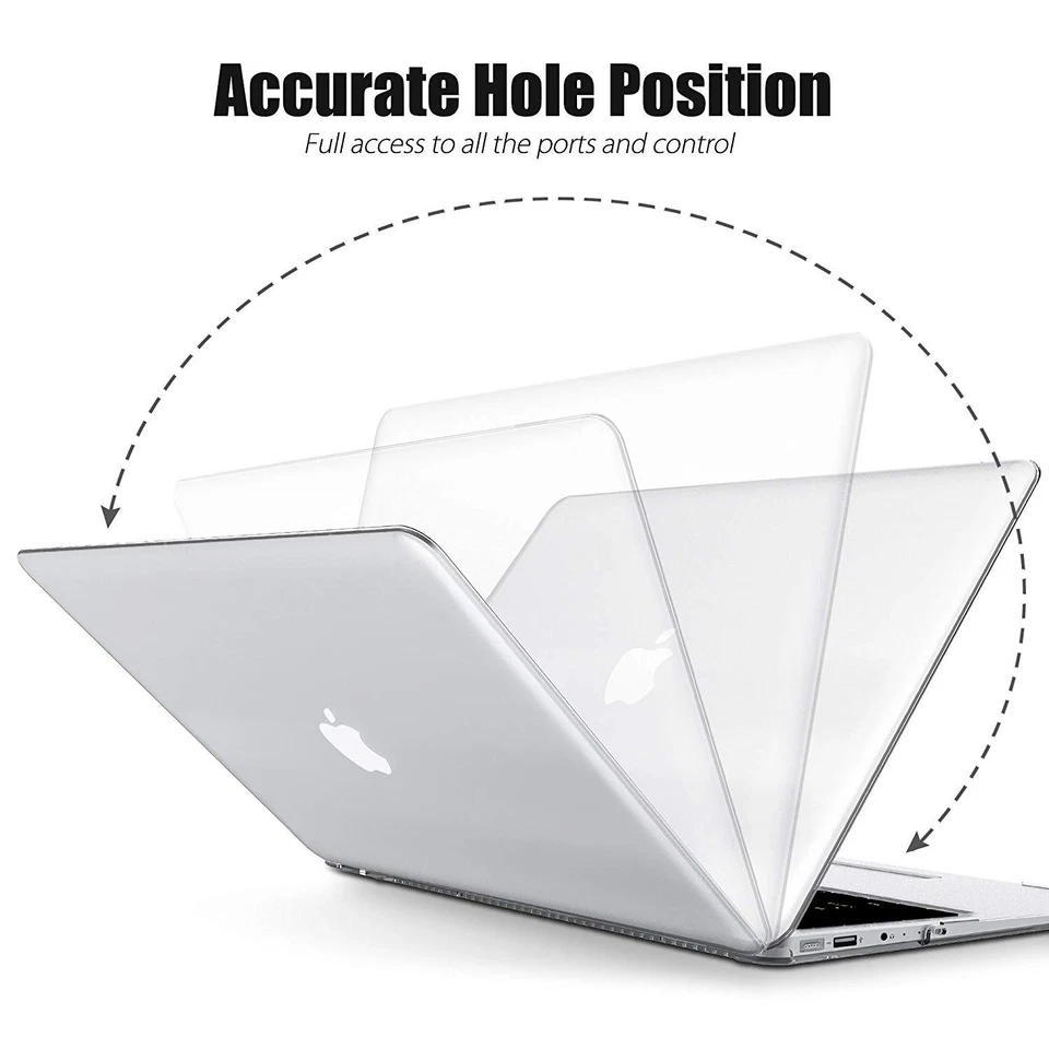 For 2023 MacBook Air M2 A2681 A2941 Pro 16" A2991 Clear Hard Case Keyboard Cover - Image 4 of 4