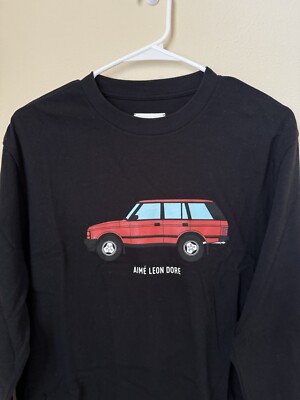 Aime Leon Dore Range Rover Utility Tee Shirt Long Sleeve Car Black