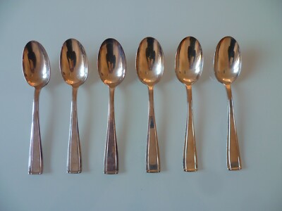 CUILLERES A SOUPE METAL ARGENTE ART DECO ORFEVRE FRIONNET