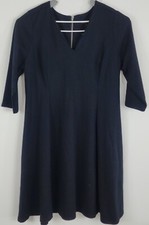 Lane Bryant NWT Womens 3/4 Sleeve VNeck Black Dress Fit & Flare Size 18/20