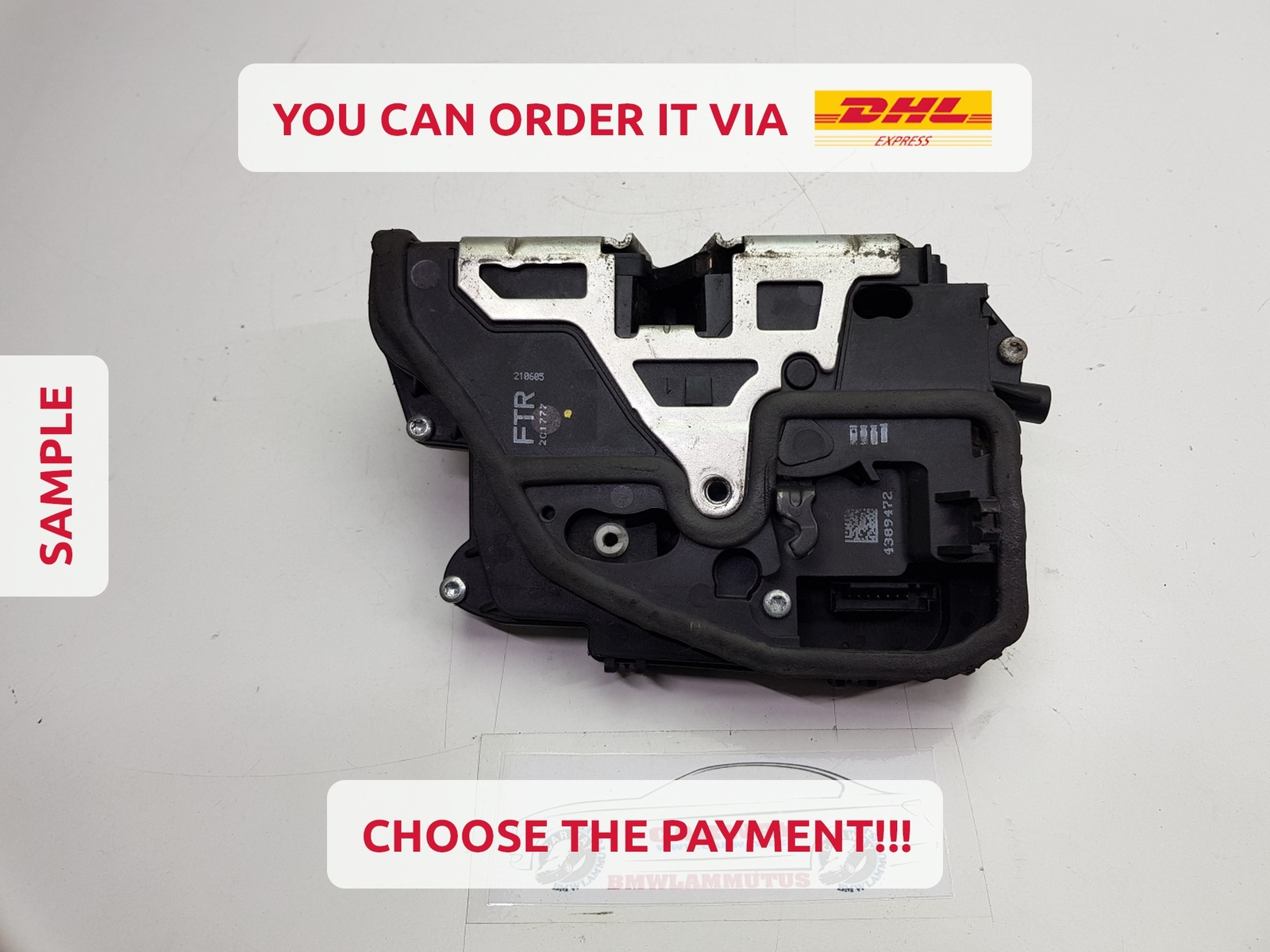 ✓✓BMW FRONT RIGHT DOOR LOCK SYSTEM 4389472 7059968 4389472 