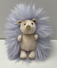 FAO Schwarz 6" Purple Lavender Hedgehog Toy Plush Stuffed Animal Soft VGC