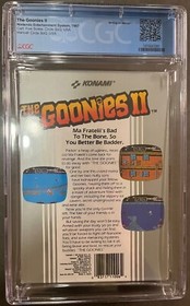 The Goonies II - NES CGC 7.5 CIB