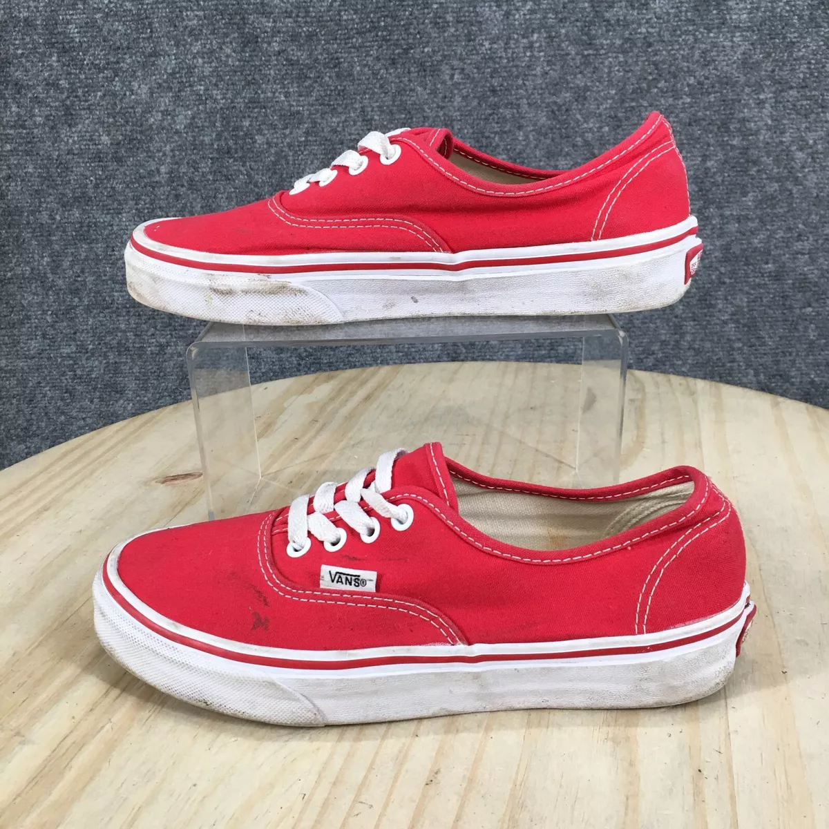 Minimaliseren Eentonig voorzetsel Vans Shoes Mens 6 Womens 7.5 Off The Wall Casual Low Sneakers 721565 Red  Canvas | eBay