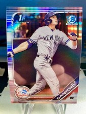 2019 Jake Sanford Bowman Draft Chrome Refractor 1st Bowman #BDC-82 Yankees