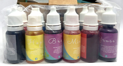 How to Look Pretty Set of Non-Toxic, Natural, Skin-Safe Dyes, Set of 12 Colors