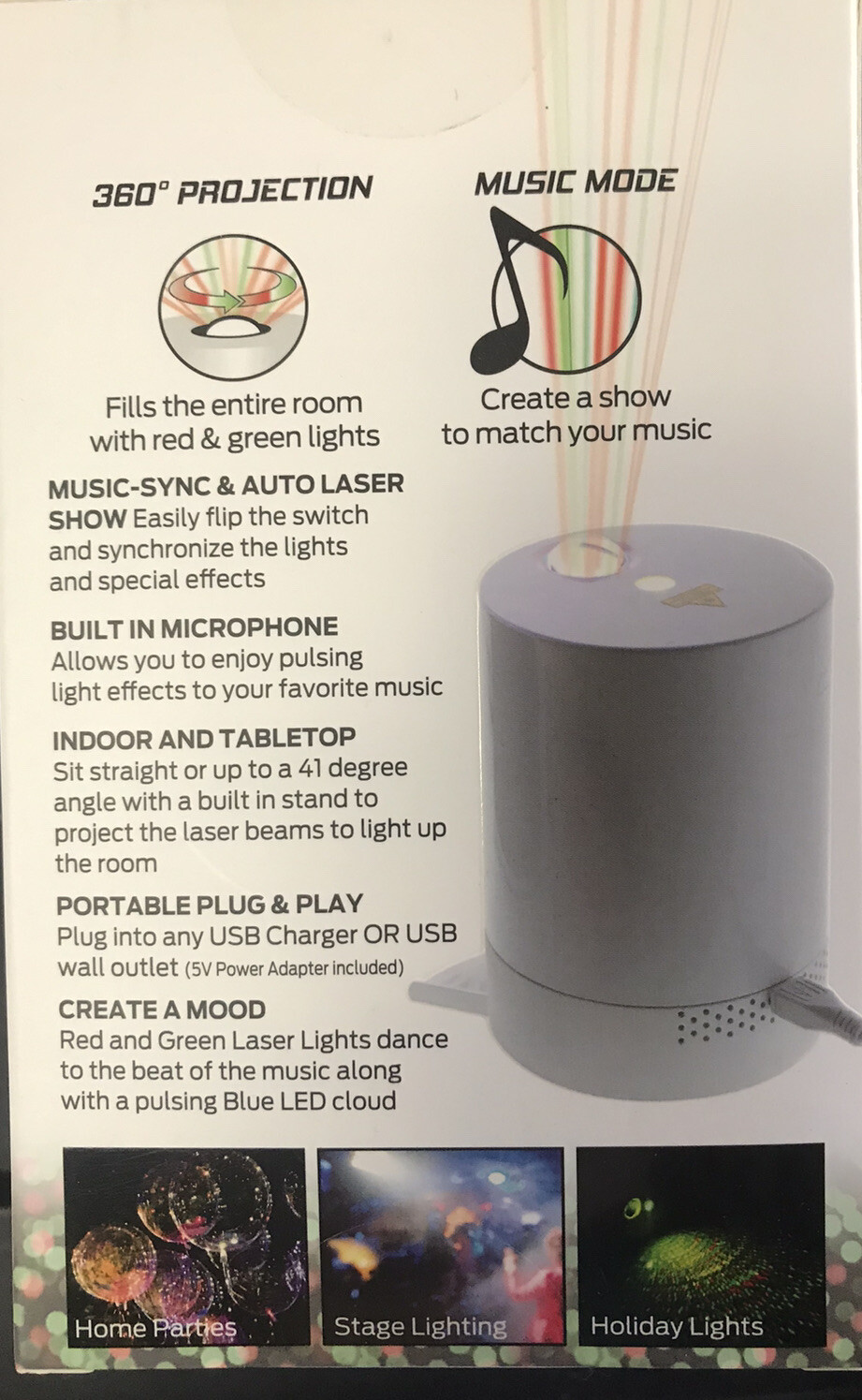 monster laser party speaker