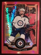 2015 - 2016 O-Pee-Chee Andrew Ladd Red Prism /149 #82 Hockey Card