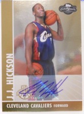 2008-09 Topps Co-Signers JJ Hickson SP Gold Autograph Rookie Card # 25 / 25