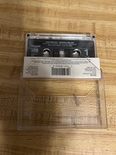 Ace Frehley - Trouble Walkin' Cassette Tape 1989 Megaforce Records Kiss Metal - Picture 2 of 2