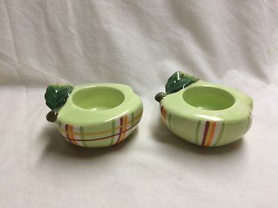 Pair of Green Apple Tealights 