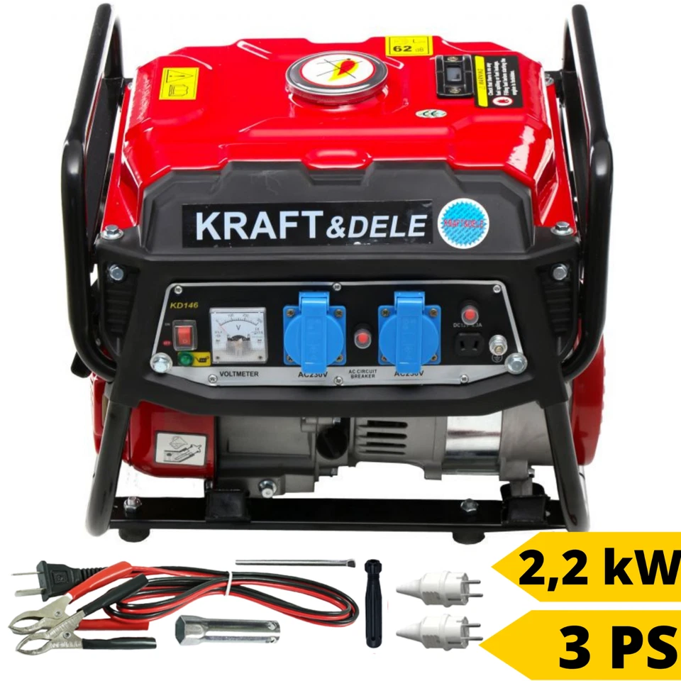 Stromerzeuger Benzin Stromaggregat Notstromaggregat Leise Stromgenerator 3 PS - Bild 2 von 4