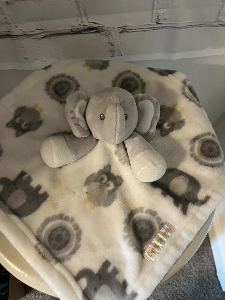 Mantas y más allá (juego de 2) hipopótamo y elefante bebé unisex Foto 2 de 4