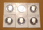 2019 S 2020 S 2021 S 2022 S 2023 S 2024 S Silver Proof Kennedy Half Dollar Set