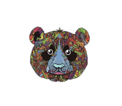 Panda Colorful Painting Sticker Decal