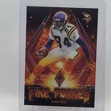 2021 Panini Phoenix Football Randy Moss Fire Forged Red /199