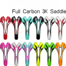 Carbon Fiber Road/MTB Bike Saddle Cushion Comfortable Breathable Bike Front Seat